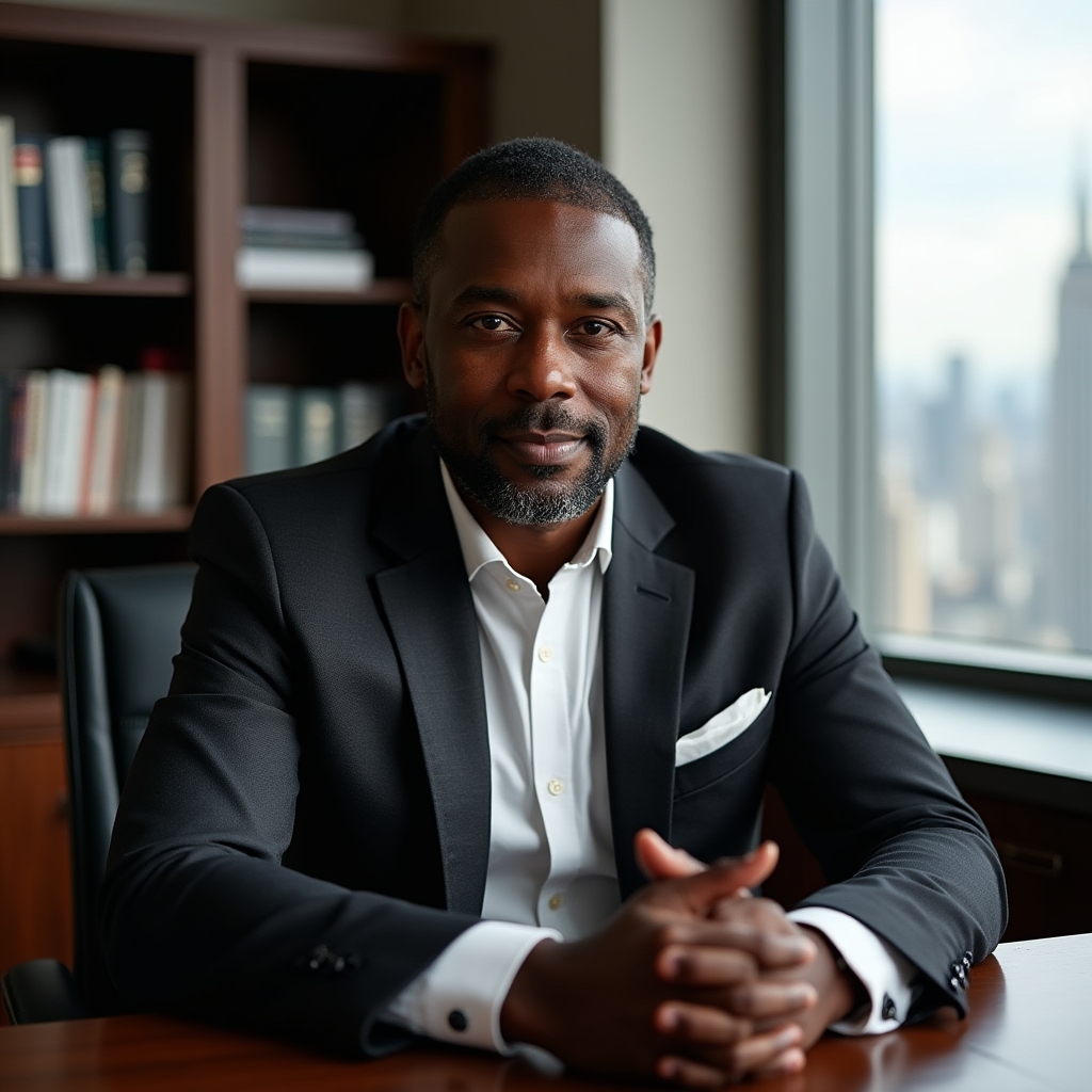 Chief Compliance Officer reviewing regulatory documentation at executive desk